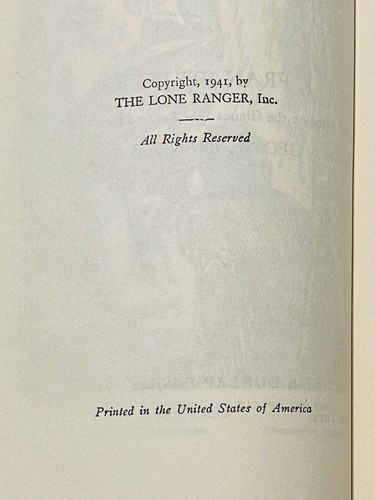 The Lone Ranger at the Haunted Gulch by Fran Striker (1941, Hardcover) - Picture 18 of 18