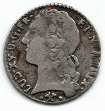 LOUIS XV (1715-1774) Dixième d’Écu au bandeau 1769 L Bayonne 