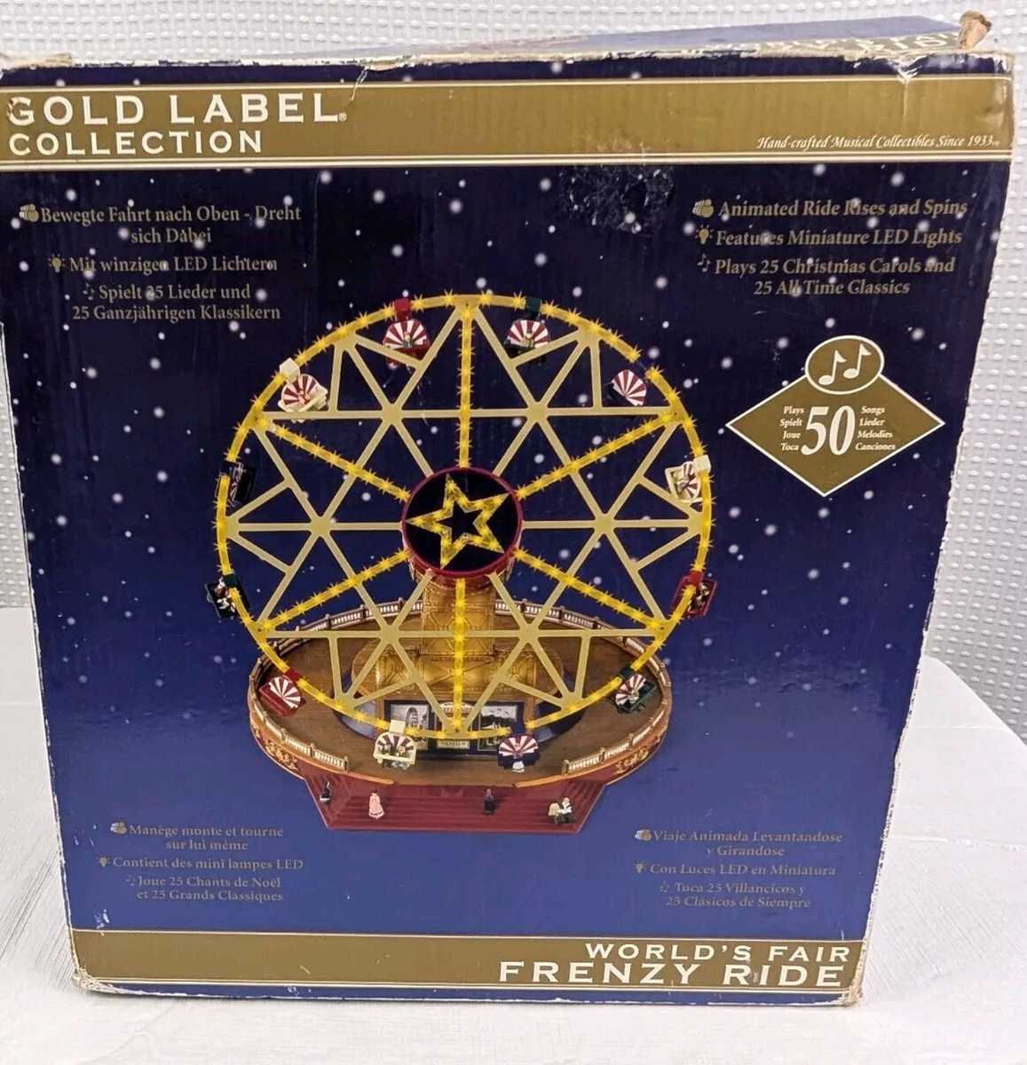 Mr. Christmas Gold Label 2010 World's Fair Frenzy Ride Spins