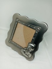 Teddy Bear Silver Metal Free Standing Hanging Photo Frame