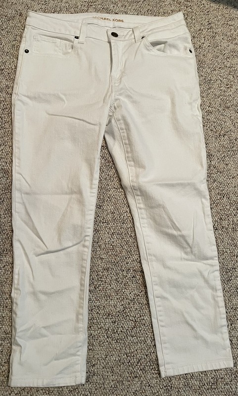 Michael Kors sz 2 White Capris/Cropped Skinny Leg Jeans
