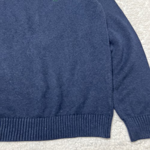 Rodd Gunn Sweater Men Extra Large Navy Quarter Zip Pullover Ribbed Knit - Picture 2 of 13