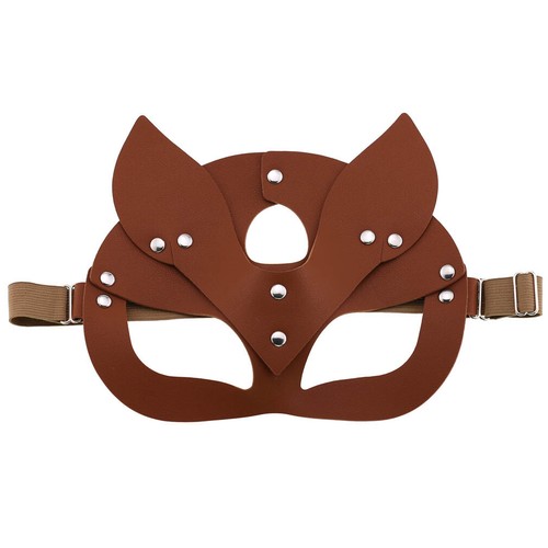 Fox Mask Costume Accessory for Women Masquerade Adjustable Head Half Face Mask - Picture 12 of 15