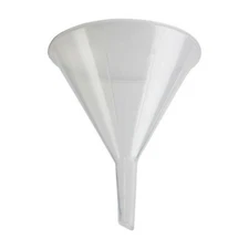 Karter Scientific 210Q2 Natural PP Plastic Funnels, Short Stem, 55mm (Pack 100)