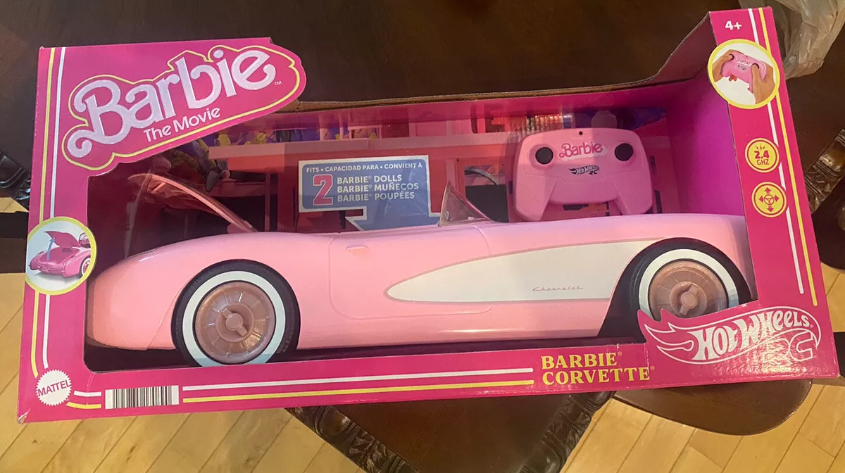 Barbie The Movie Hot Wheels' RC Corvette Remote Control Car 2023 Brand New