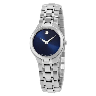 MOVADO Swiss Collection Blue Dial Stainless Steel Women's Watch 0606370