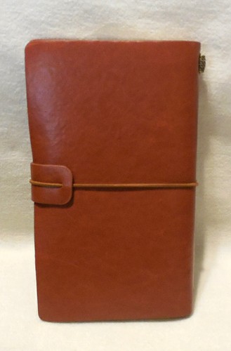 Quaderno diario "J" per scrittura carta morbida pelle PU porta carte sacchetto vuoto - Foto 2 di 12