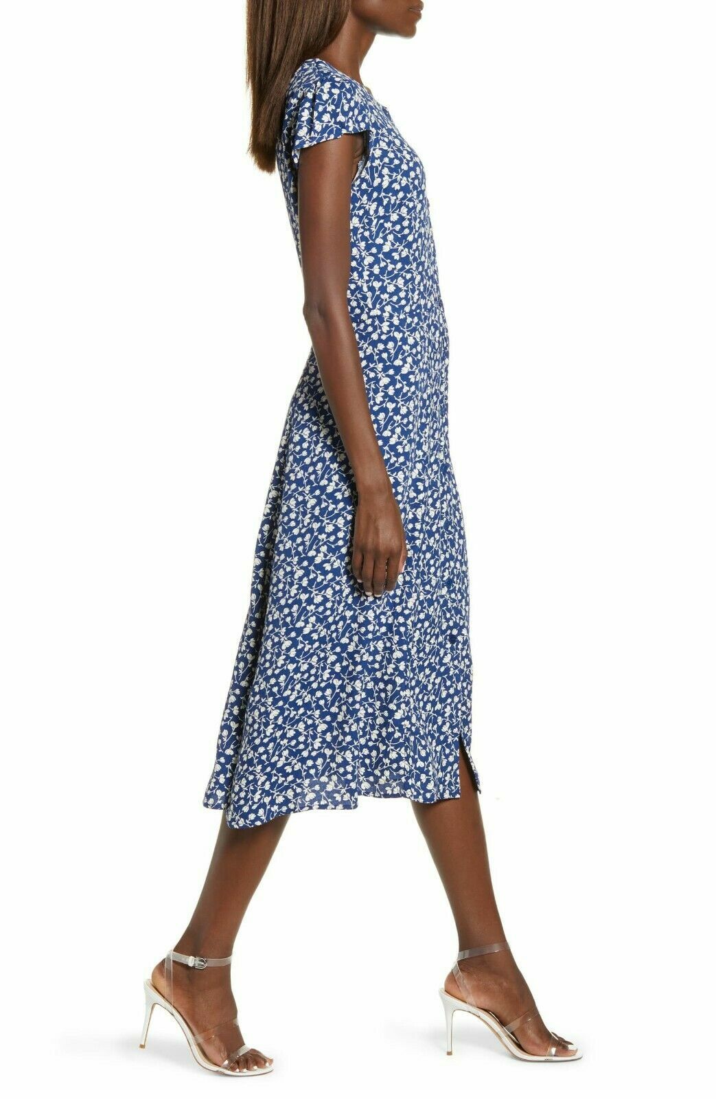 tortoise shell button dress