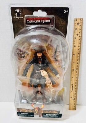 Pirates of the Caribbean CAPTAIN JACK SPARROW Disney Store Action Figure NIP