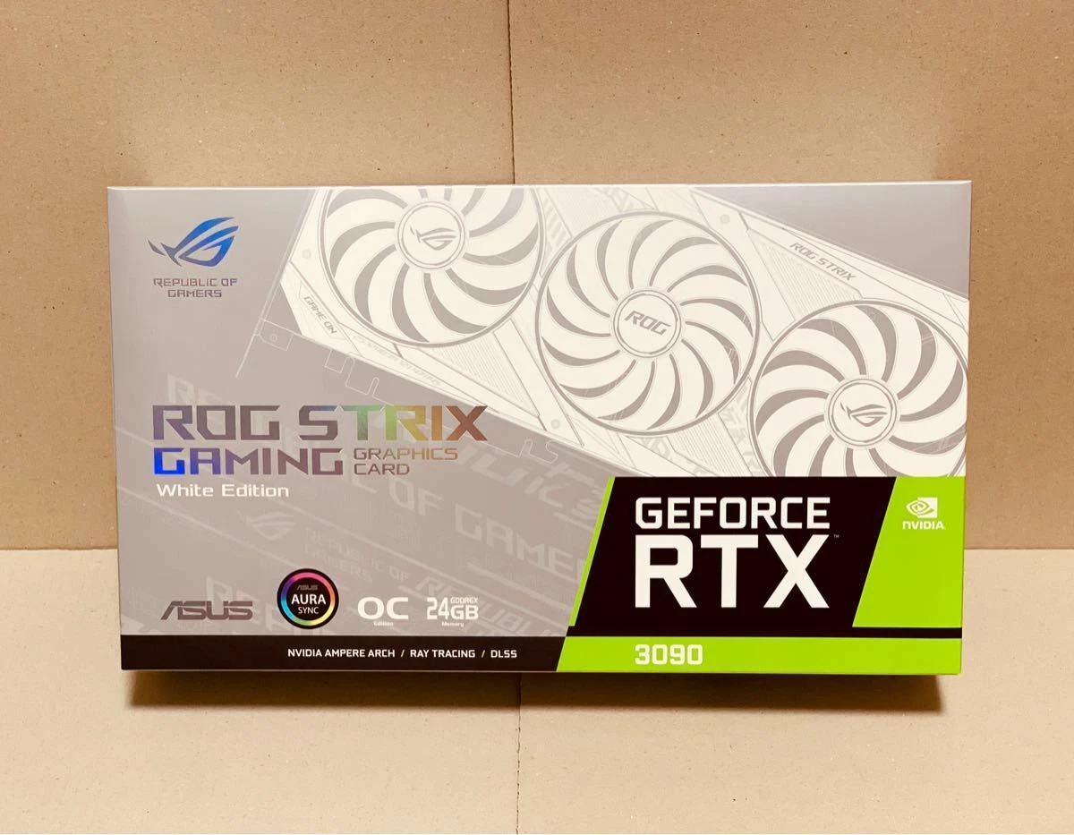Asus Rog Strix RTX 3090 O24G White GeForce NVIDIA 24GB GDDR6X NEW