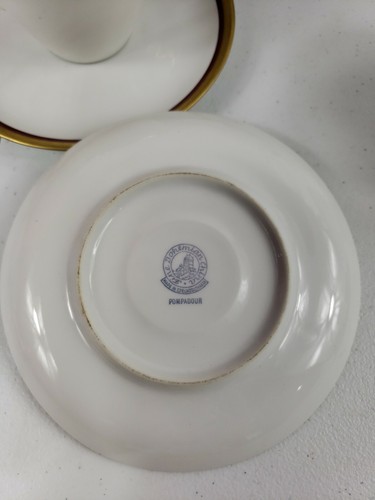 Fine Bohemian China POMPADOUR Czechoslovakia Set for 7 Cup and Saucer - Picture 5 of 11