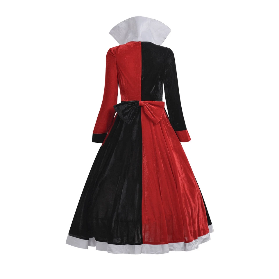 Alice In Wonderland Cosplay Costume Queen Of Hearts Dress Red Queen Dress  - Image 4 of 4
