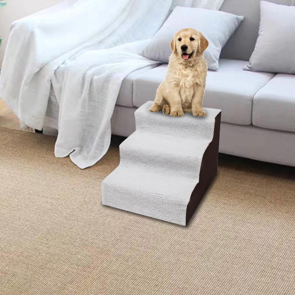 Plush Soft Portable Dog Puppy Ladder Doggy Pet Steps Stairs Ramp