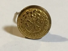 Confederate Civil War South Carolina State Seal Militia Button Superior Quality