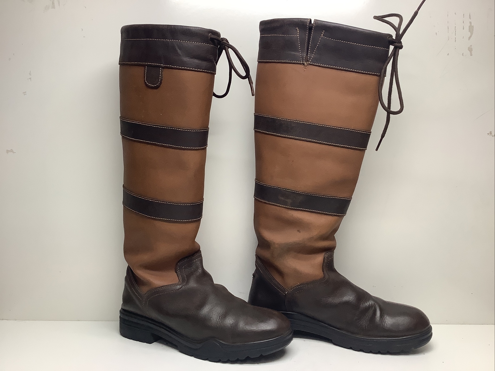 VTG WOMENS TUFF RIDER TALL COUNTRY BROWN BOOTS SIZE 10 image 3