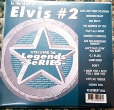 LEGENDS KARAOKE CDG ELVIS 26 OLDIES ROCK 15 SONGS CD G HOUND DOG,BLUEBERRY HILL