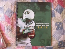 2018 SOUTHEASTERN LOUISIANA LIONS FOOTBALL MEDIA GUIDE Yearbook Program Book AD
