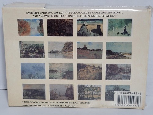 Impressionist Scenes Address Book & Greeting Note Cards Set Book Manzanita Press - Picture 5 of 12