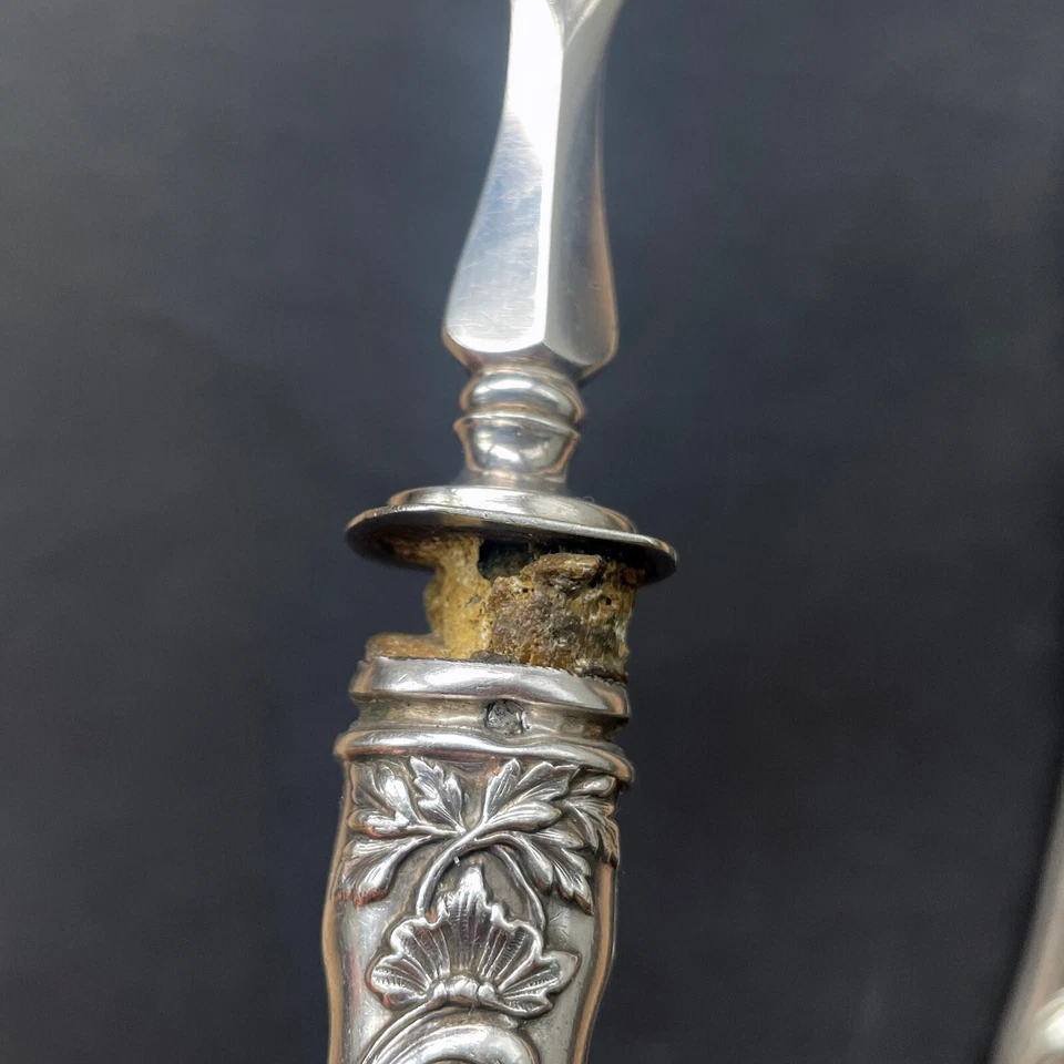 Service couverts a poisson en argent fourré - 321g - Photo 4/4