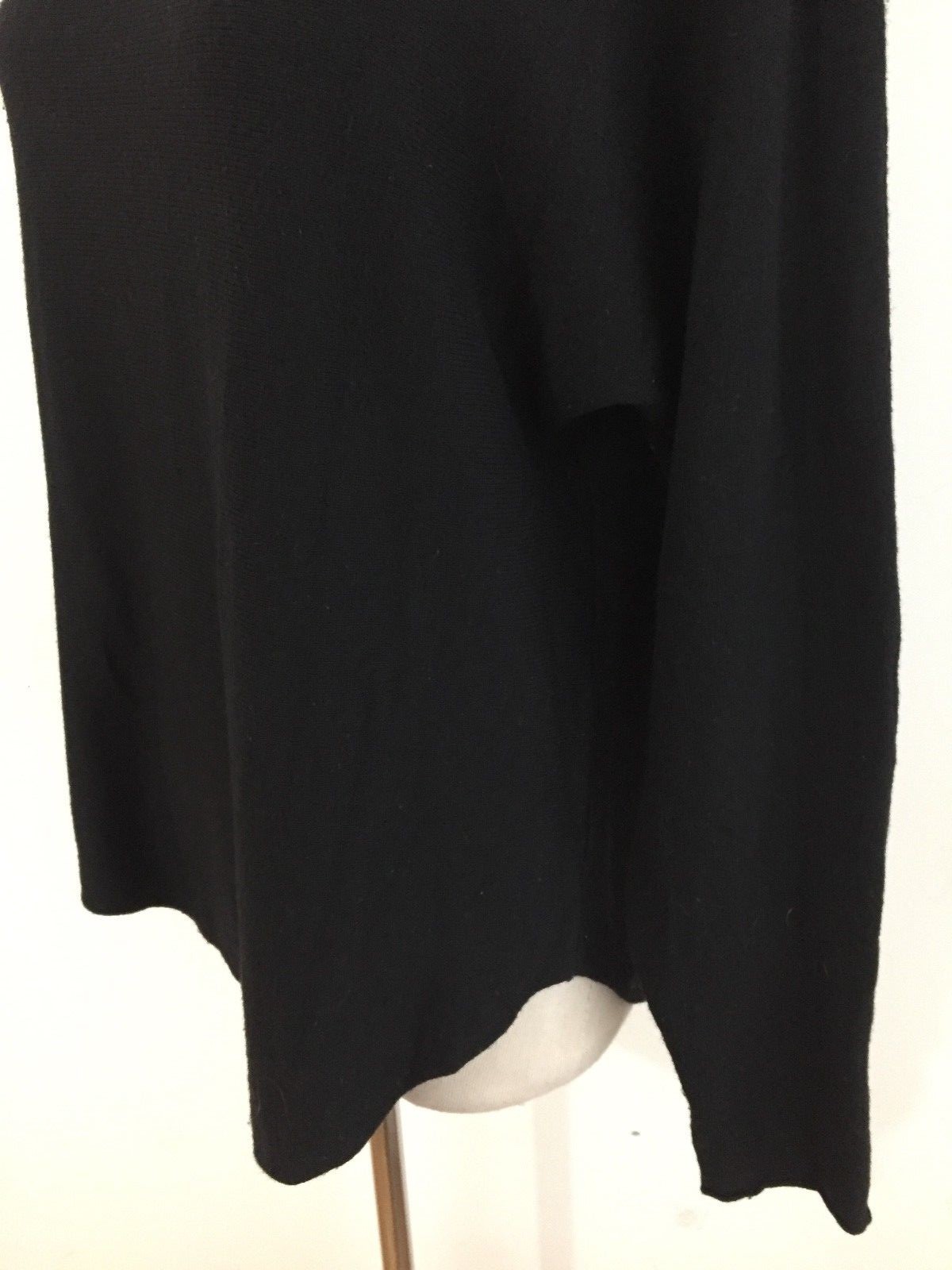 Joan Vaas Studio Crewneck Sweater Knit Top Black Size M