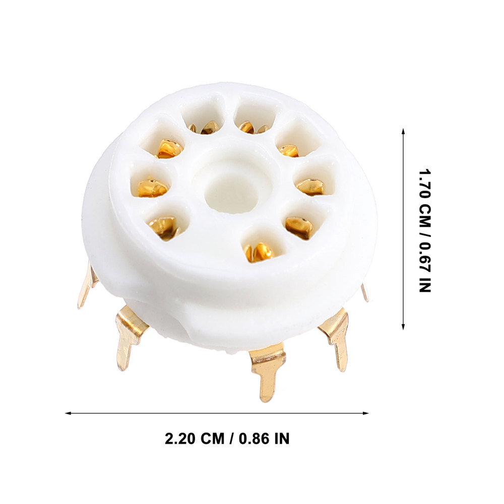 8 Pcs Ninepin Tube Holder Chassis Mount Audio Base 9 Socket eBay