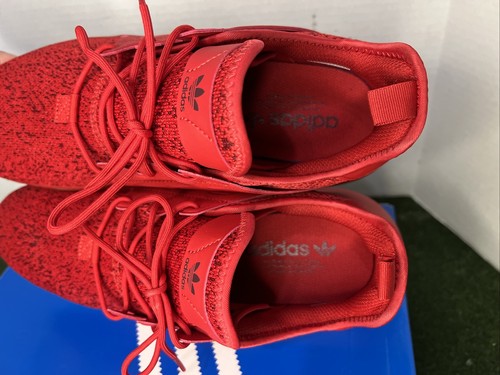 Adidas Red Athletic Shoe Sneaker Mens Size 11.5 Lace Up Shoes B37439 - Picture 10 of 11
