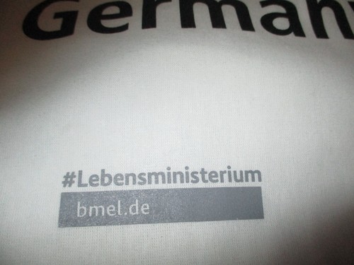 MADE IN GERMANY Lebens Ministerium Cloth Shopping Bag 15"x16" (Red Yellow Black) - Picture 6 of 9