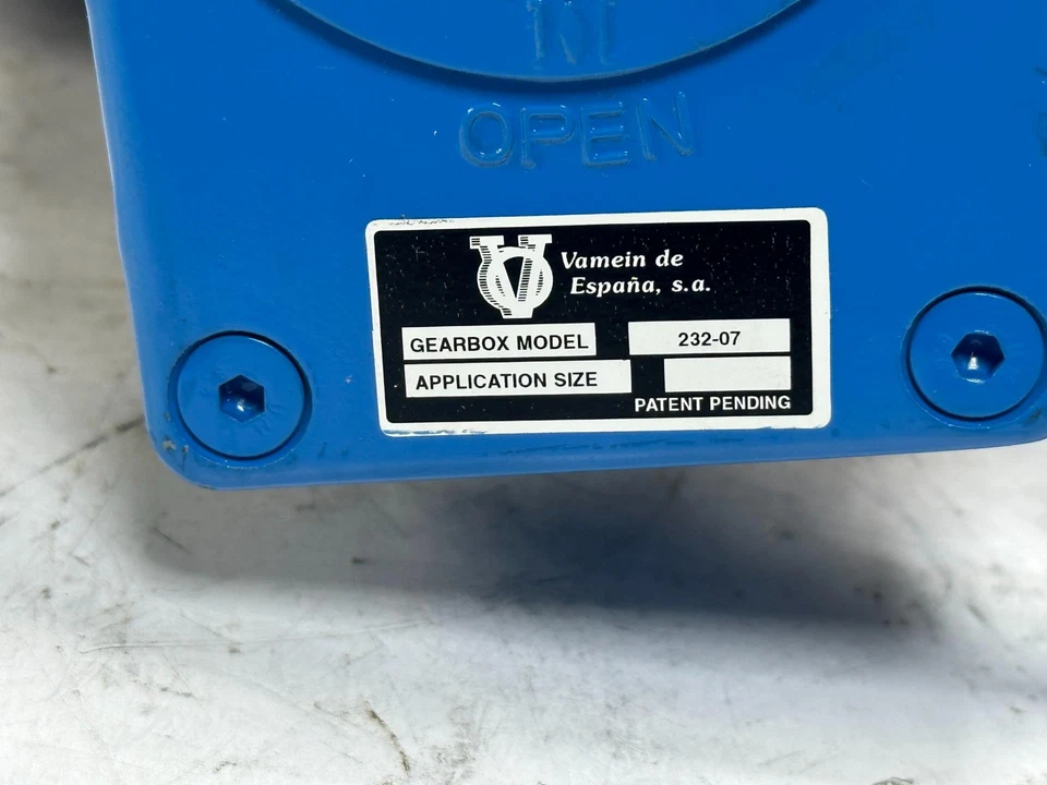 Vamein De Espana 232-07, Gear Box with Cepex 6" Butterfly Valve - Image 2 of 4