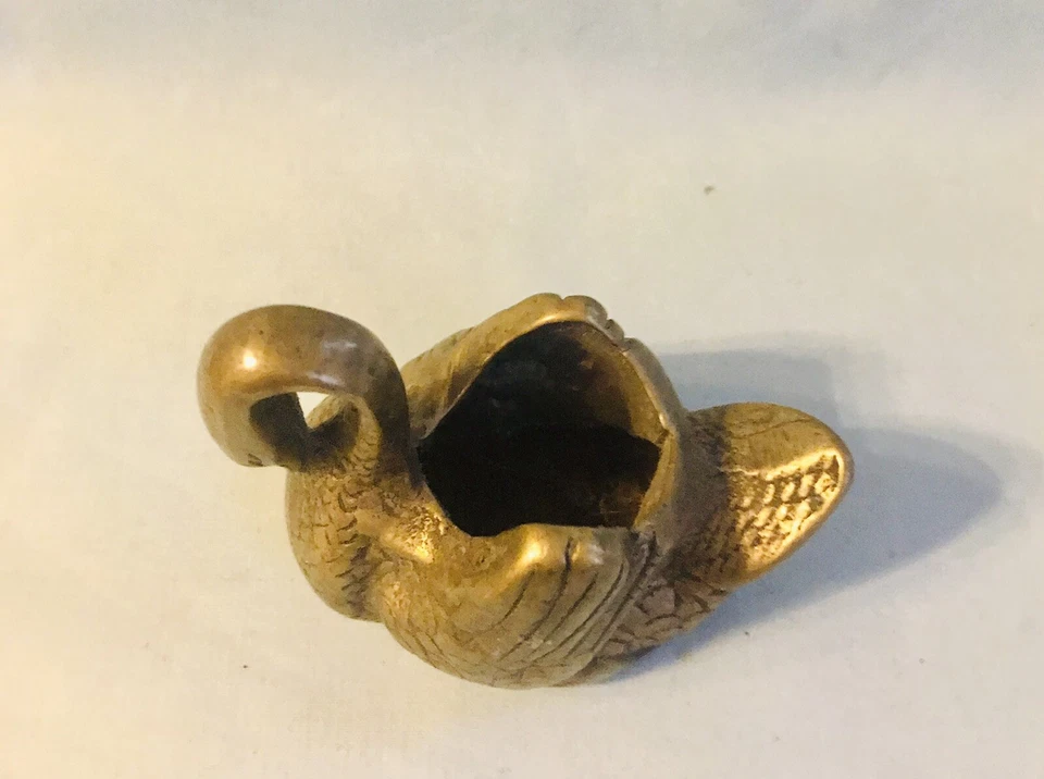 Authentic Vintage Rare Brass Small Swan very Cute - Image 3 of 4