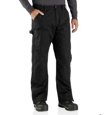 CARHARTT LOOSE FIT DUCK INSULATED PANTS BLACK 3X Full Side
