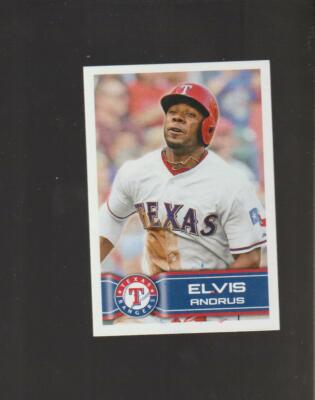 2014 Topps Stickers #132 Elvis Andrus card, Oakland Athletics