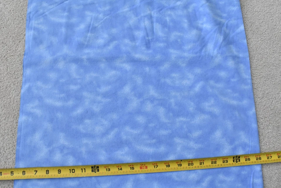 Franela tonal azul claro jaspeada de 16" de largo, acogedora franela, V942 Foto 3 de 4