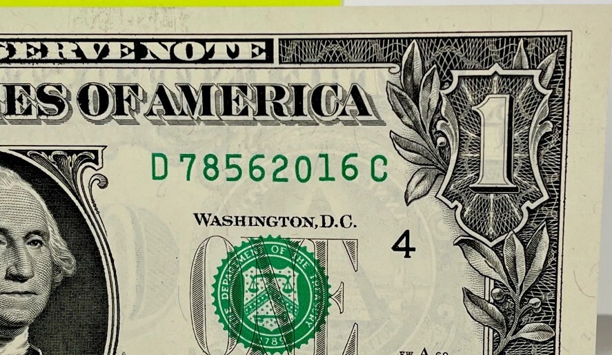 Birthday/Anniversary Dollar May 6 2016 . Fancy Serial Number Uncirculated “Gem” - Image 2 of 4