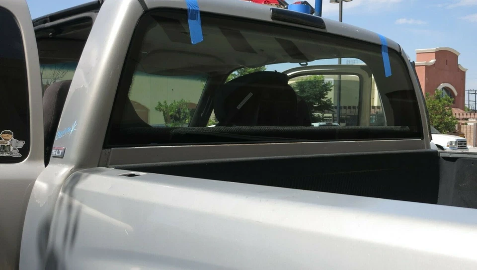 Fits 1994-2001 Dodge Ram Pickup Rear Back Glass Window Stationary + 2 Glues Foto 2 de 3