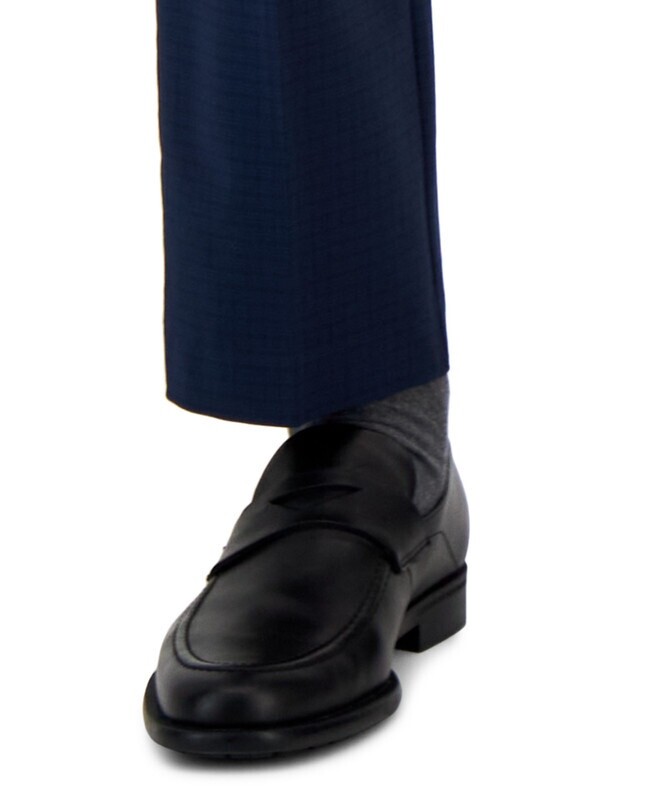 Perry Ellis Portfolio Men's Modern Fit Stretch Resolution Dress Pants Navy 32x32