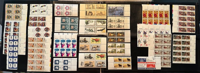 US STAMPS LOT OF (26) DIFFERENT 8c-10c PB'S (1 MZ BL4) MINT OG NH