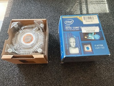 BOX Only - For - Intel Core i-7-4770K Quad-Core. Box Genuine Cpu Fan 1155 1150
