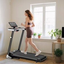 HOMCOM 2HP Motorised Treadmill 1-12km/h Folding Frame  Refurbished