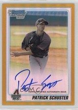2010 Bowman Chrome Prospects Gold Refractor 17/50 Patrick Schuster Auto i6j
