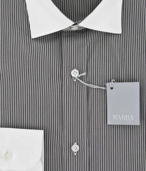 Nueva Camisa Barba Napoli Marrón 17.5/44 Foto 2 de 4