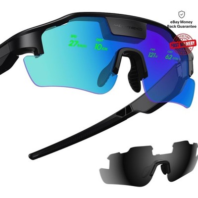 Proactive AI Sports Glasses with HUD Display - UV Protection and Smart Alerts