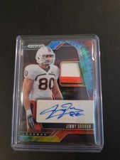 2025 Panini Prizm Draft Picks Jimmy Graham Patch Auto /25 Miami Hurricanes 