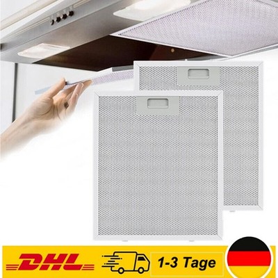 2/4x Metallfettfilter für Dunstabzugshauben, Aluminium Fettfilter 320x260mm