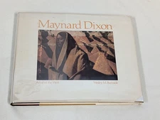 Maynard Dixon Artist of the West ~ Wesley M. Burnside ~ Vtg 1974 HCDJ Mylar