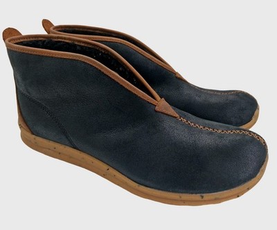 Danner Forest Moc Shoes Mens Size 11 Black Leather Lined Moccasin Slippers 37633