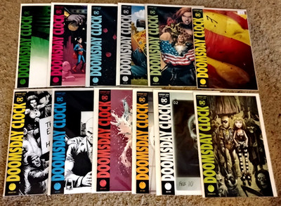 DOOMSDAY CLOCK #1,2,3,4,5,6,7,8,9,10,11,12 NM Complete set Johns/Frank DC 2019