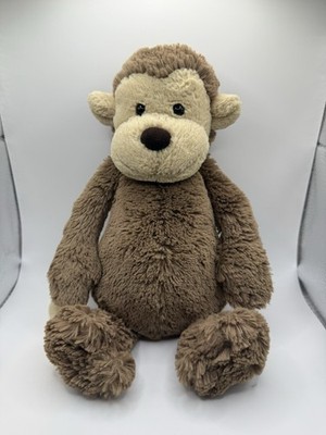 Jellycat Bashful Monkey Plush Stuffed Animal Toy Figure Brown