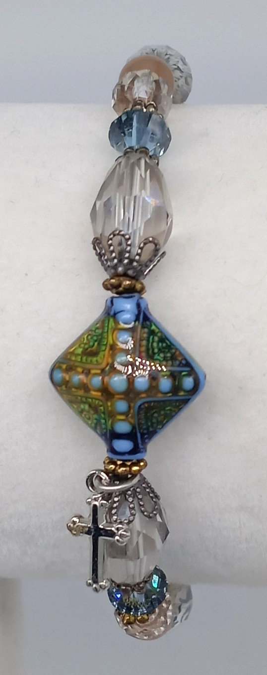 Mood Bracelet Prayer Changes Things Spiritual Gla… - image 13