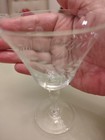 VTG MCM Lot Of Three Etched Floral Leaf Champagne Coupes — photo 4