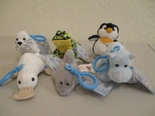 Webkinz Kinz Klips w/ 6 unused codes. New. Water loving animal group of 6 Klips
